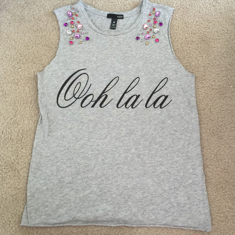 AQUA jewel tank top xs
